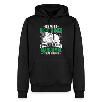 Rasentraktor Aufsitzmäher Garten - Männer Premium Bio Hoodie - Schwarz - Vorne - Nico (187cm)