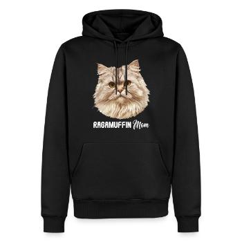Ragamuffin Chaton Ragamuffin Chat - Sweat à capuche Premium bio Homme - noir - Devant - Nico (187cm)