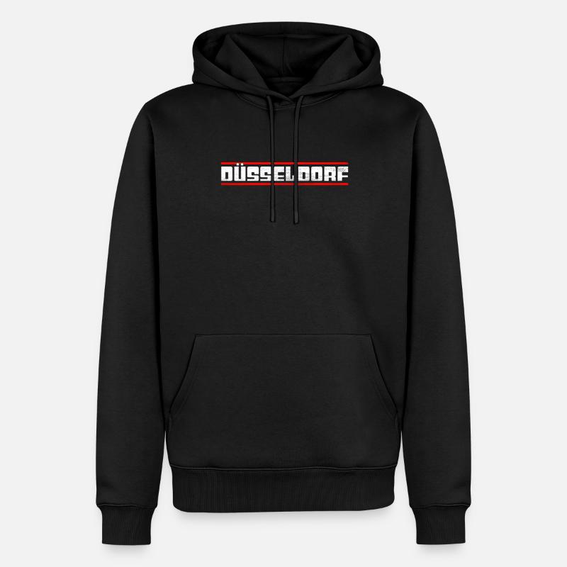 Dusseldorf - Sweat à capuche Premium bio Homme - noir