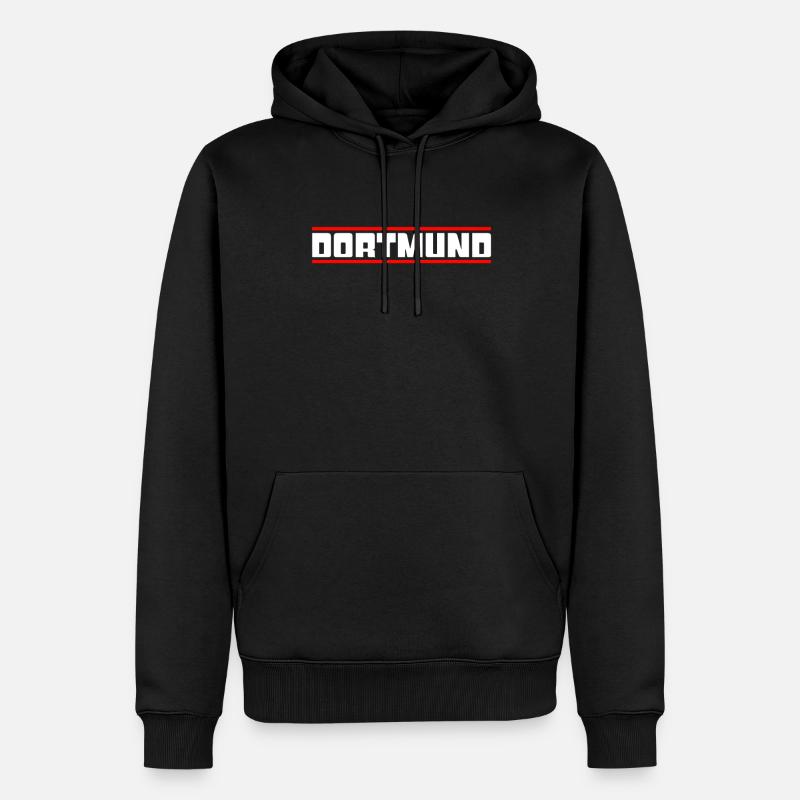 Dortmund - Männer Premium Bio Hoodie - Schwarz