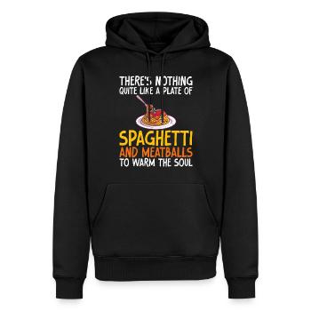 Italian Food Gifts - Männer Premium Bio Hoodie - Schwarz - Vorne - Nico (187cm)