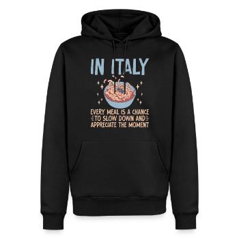 Italian Food Gifts - Männer Premium Bio Hoodie - Schwarz - Vorne - Nico (187cm)
