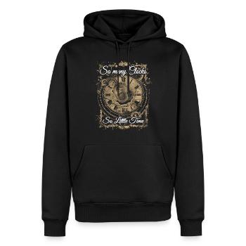 Horologie Stunde Bedeutung Uhrmacher - Männer Premium Bio Hoodie - Schwarz - Vorne - Nico (187cm)