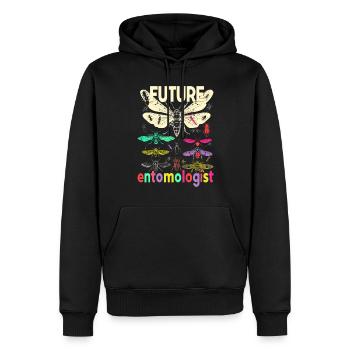 Funny Entomologist Costume Insects - Men’s Premium Organic Hoodie - black - Front - Nico (187cm)