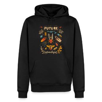 Funny Entomologist Costume Insects - Men’s Premium Organic Hoodie - black - Front - Nico (187cm)