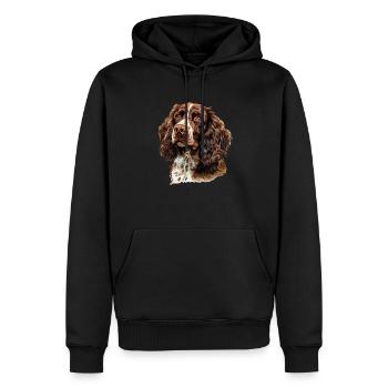 springer spaniel - Männer Premium Bio Hoodie - Schwarz - Vorne - Nico (187cm)