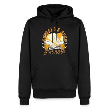 Brückenbauingenieur Bauingenieurwesen - Männer Premium Bio Hoodie - Schwarz - Vorne - Nico (187cm)