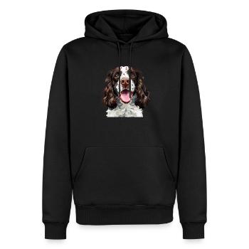springer spaniel - Männer Premium Bio Hoodie - Schwarz - Vorne - Nico (187cm)