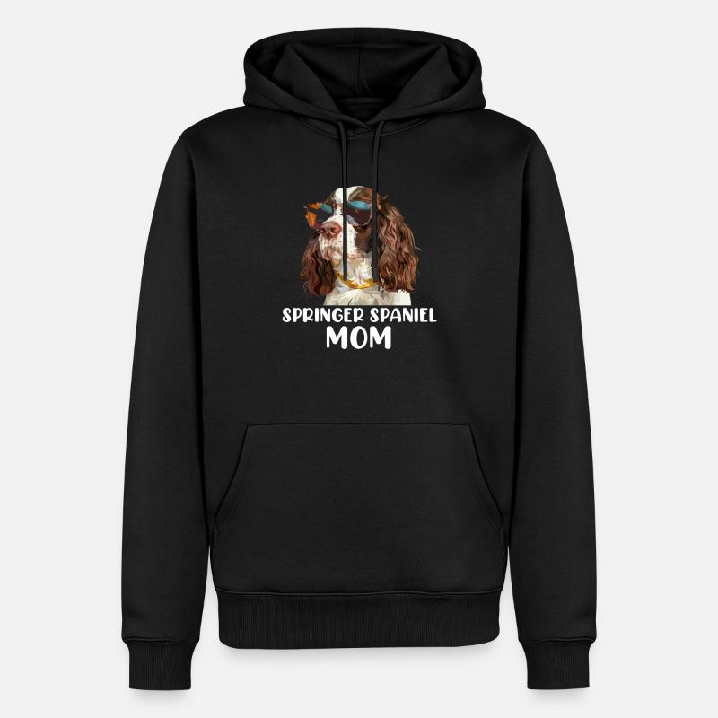 Épagneul springer - Sweat à capuche Premium bio Homme - noir
