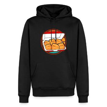 Kätzchen Nuggets Süßer Fast Food Katzen Food - Männer Premium Bio Hoodie - Schwarz - Vorne - Nico (187cm)
