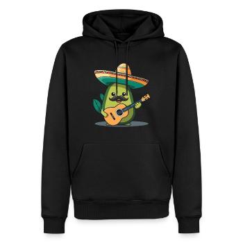Avocado Mariachi Mexiko Musik Fiesta - Männer Premium Bio Hoodie - Schwarz - Vorne - Nico (187cm)