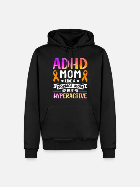 Funny ADHD saying - Men’s Premium Organic Hoodie - black