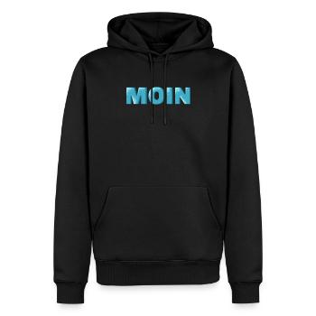 Hambourg Tshirt cadeau Moin Hamburch Football - Sweat à capuche Premium bio Homme - noir - Devant - Nico (187cm)