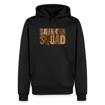 African Safari Zoo Safari Animal motif imprimé - Sweat à capuche Premium bio Homme - noir - Devant - Nico (187cm)