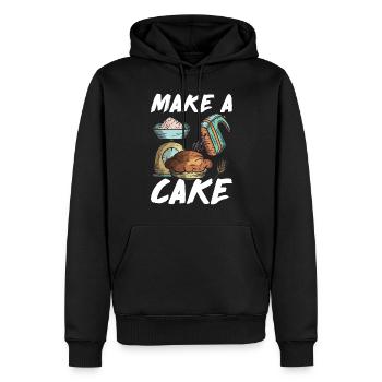 Cake Lover Cake Gift - Männer Premium Bio Hoodie - Schwarz - Vorne - Nico (187cm)