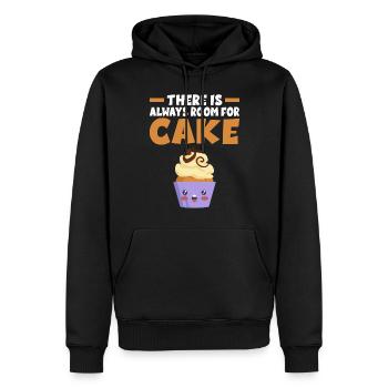 Cadeau de gâteau d’amant de gâteau - Sweat à capuche Premium bio Homme - noir - Devant - Nico (187cm)