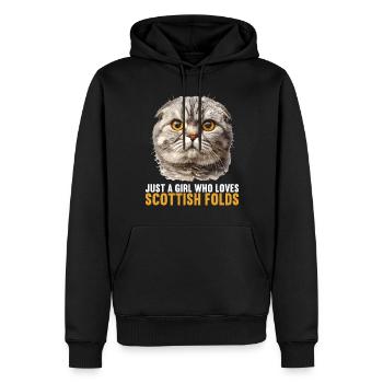 Scottish Fold Kätzchen Scottish Fold Katze - Männer Premium Bio Hoodie - Schwarz - Vorne - Nico (187cm)