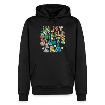 Décoration d’anniversaire à deux chiffres filles 10 - Sweat à capuche Premium bio Homme - noir - Devant - Nico (187cm)