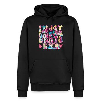 Décoration d’anniversaire à deux chiffres filles 10 - Sweat à capuche Premium bio Homme - noir - Devant - Nico (187cm)
