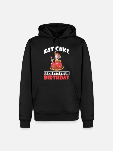 Cake Lover Cake Gift - Männer Premium Bio Hoodie - Schwarz