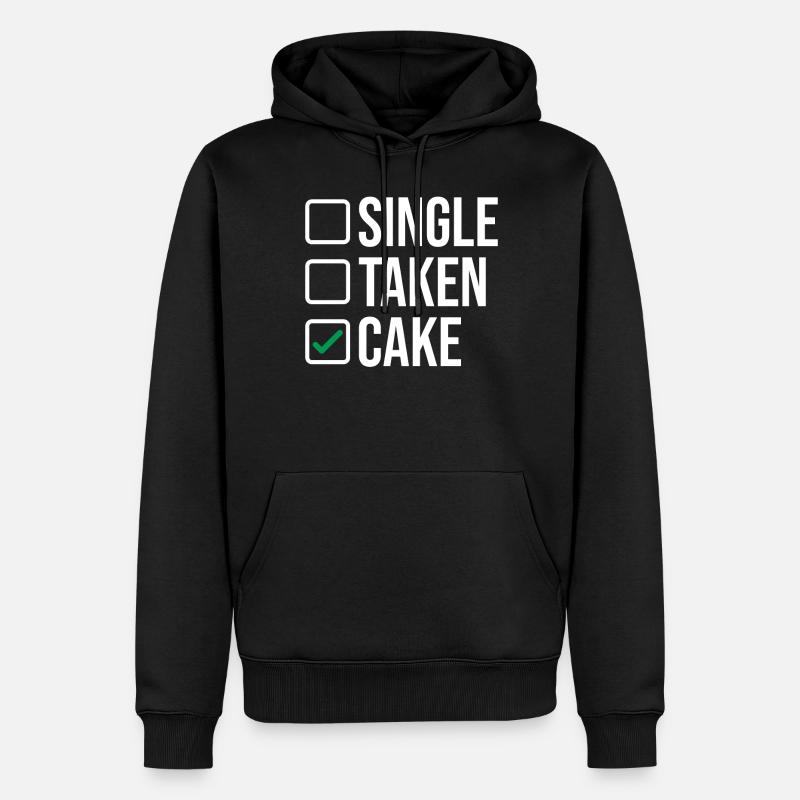 Cake Lover Cake Gift - Männer Premium Bio Hoodie - Schwarz