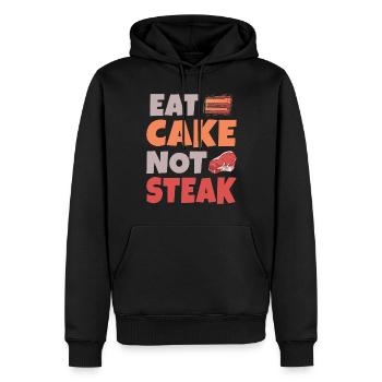 Cadeau de gâteau d’amant de gâteau - Sweat à capuche Premium bio Homme - noir - Devant - Nico (187cm)