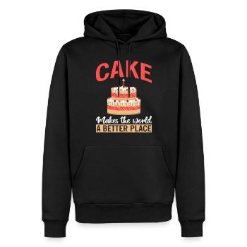 Cake Lover Cake Gift - Männer Premium Bio Hoodie - Schwarz - Vorne - Nico (187cm)