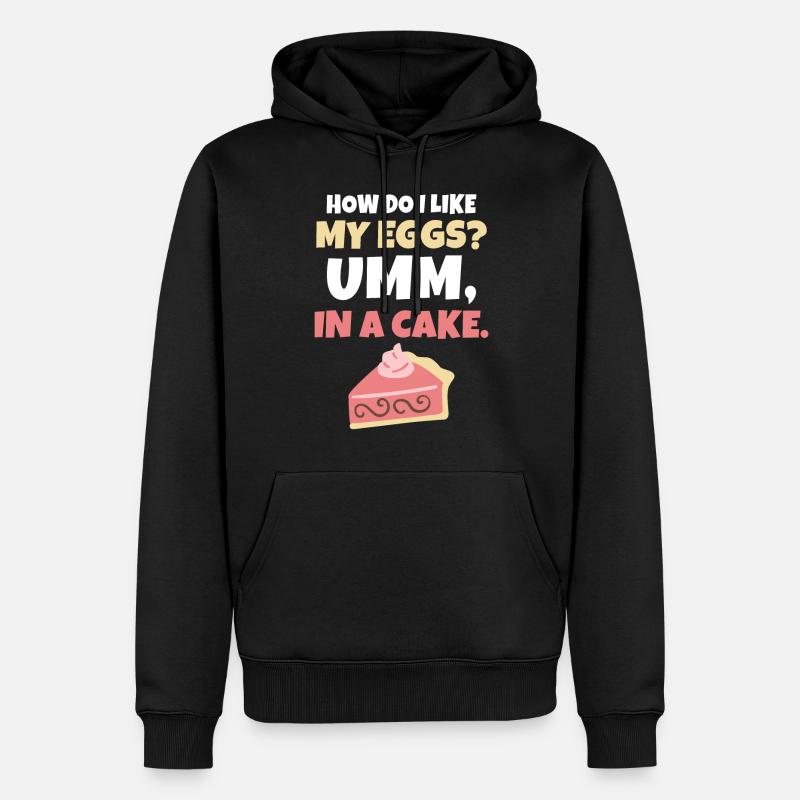 Cake Lover Cake Gift - Männer Premium Bio Hoodie - Schwarz