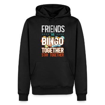 Bingo Player Friends Buddies - Männer Premium Bio Hoodie - Schwarz - Vorne - Nico (187cm)