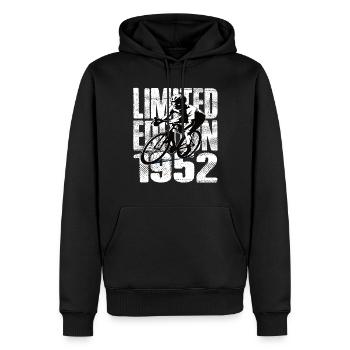 Limited Edition 1952 Limited Edition Geburtstag - Männer Premium Bio Hoodie - Schwarz - Vorne - Nico (187cm)