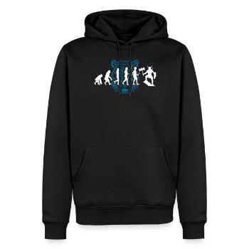 T-shirt Viking Valhalla Valhalla Dieu Odin - Sweat à capuche Premium bio Homme - noir - Devant - Nico (187cm)