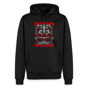 T-shirt Viking Valhalla Valhalla Dieu Odin - Sweat à capuche Premium bio Homme - noir - Devant - Nico (187cm)