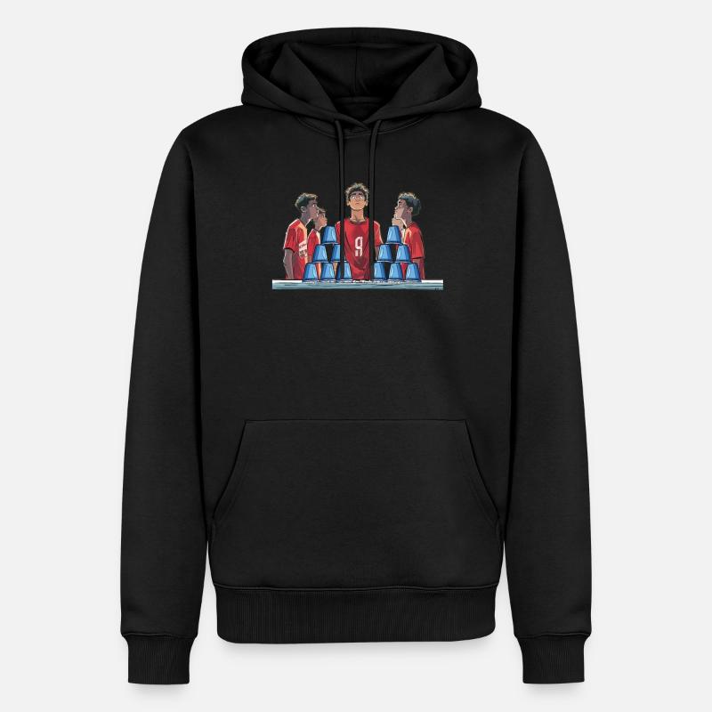 Stapeln Von Bechern Speed Stacker - Männer Premium Bio Hoodie - Schwarz