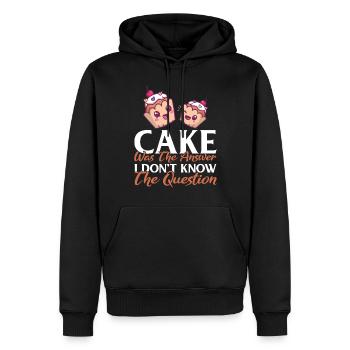 Cake Lover Cake Gift - Männer Premium Bio Hoodie - Schwarz - Vorne - Nico (187cm)
