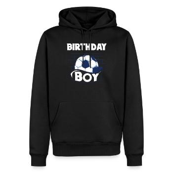 Fête d’équipe d’anniversaire Bulden Soccer Player Bday - Sweat à capuche Premium bio Homme - noir - Devant - Nico (187cm)