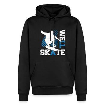 Art de skateboard pour garçons filles hommes cadeaux de skateboard - Sweat à capuche Premium bio Homme - noir - Devant - Nico (187cm)