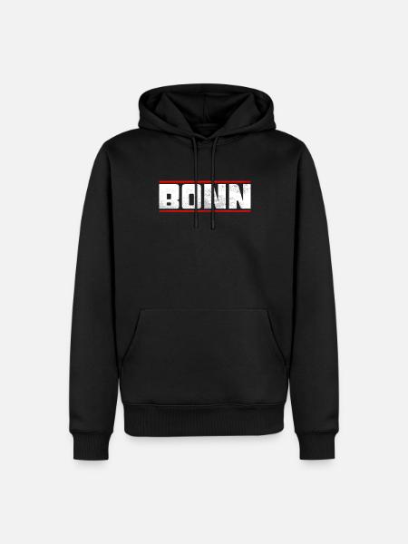Bonn - Men’s Premium Organic Hoodie - black