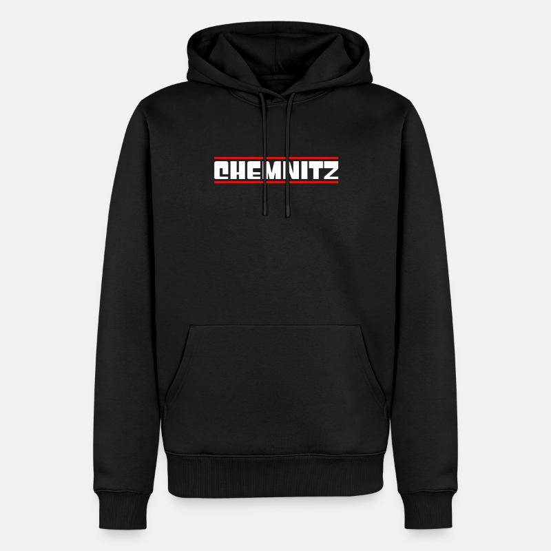 Chemnitz - Sweat à capuche Premium bio Homme - noir