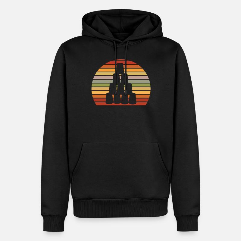 Stacking Cups Speed Stacker - Men’s Premium Organic Hoodie - black