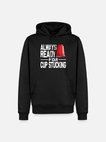 Stacking Cups Speed Stacker - Men’s Premium Organic Hoodie - black