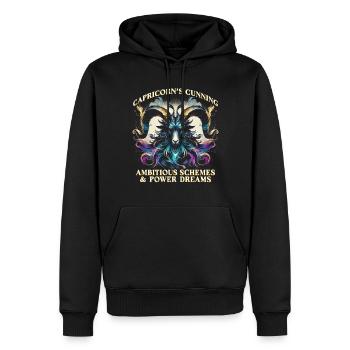 Horoskop Steinbock Capricorn's Cunning - Männer Premium Bio Hoodie - Schwarz - Vorne - Nico (187cm)