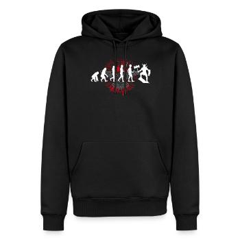 T-shirt Viking Valhalla Valhalla Dieu Odin - Sweat à capuche Premium bio Homme - noir - Devant - Nico (187cm)