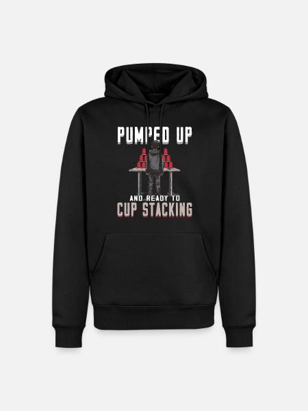 Stacking Cups Speed Stacker - Men’s Premium Organic Hoodie - black