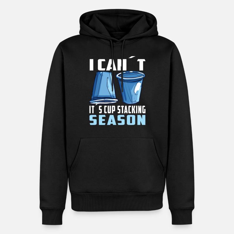 Empilage de gobelets Speed Stacker - Sweat à capuche Premium bio Homme - noir
