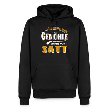 J’EN AI MARRE DE LA LUEUR - Sweat à capuche Premium bio Homme - noir - Devant - Nico (187cm)
