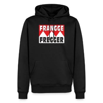 FRANGGE FREGGER - Sweat à capuche Premium bio Homme - noir - Devant - Nico (187cm)
