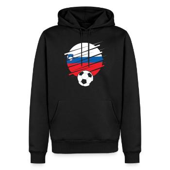 Slowenien Geschenk Europe Nation Slovenija - Männer Premium Bio Hoodie - Schwarz - Vorne - Nico (187cm)