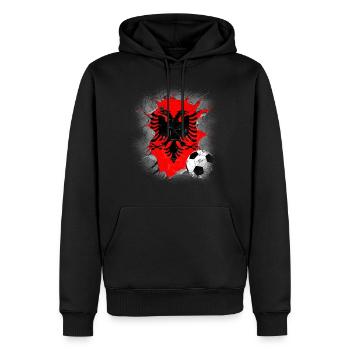 Albanien Geschenk Albania Shqiperi Fußball - Männer Premium Bio Hoodie - Schwarz - Vorne - Nico (187cm)