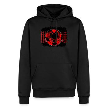 Albanien Geschenk Albania Shqiperi Fußball - Männer Premium Bio Hoodie - Schwarz - Vorne - Nico (187cm)