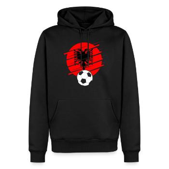 Albanien Geschenk Albania Shqiperi Fußball - Männer Premium Bio Hoodie - Schwarz - Vorne - Nico (187cm)